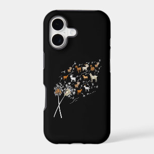 Womens Goats Funny Dandelion Wildflower Floral Goa iPhone 17 Case