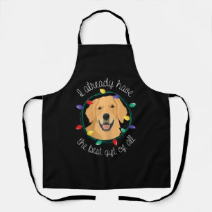 Womens Golden Retriever Christmas Dog Lover for Wo Apron