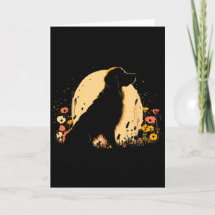 Women's Golden Retriever Lover Dog Owner Wildflowe Card