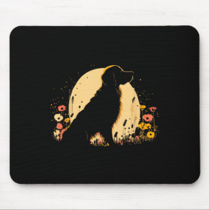 Women's Golden Retriever Lover Dog Owner Wildflowe Mouse Pad