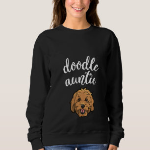 Womens Goldendoodle Aunt Doodle Auntie Cute Dog Sweatshirt