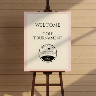 Women's Golf Club Tournament Name Welcome Sign