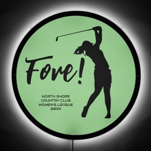 Womens Golf League Illuminated Sign