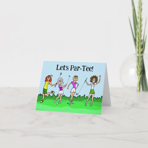 Womens Golf Month Greeting Card