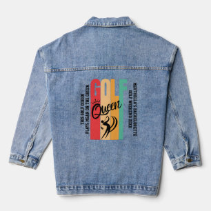 Women's GOLF QUEEN Custom Denim Jacket