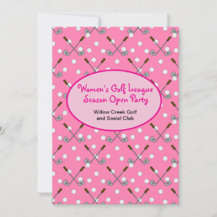 Women's Golf Season Open Party Invitation