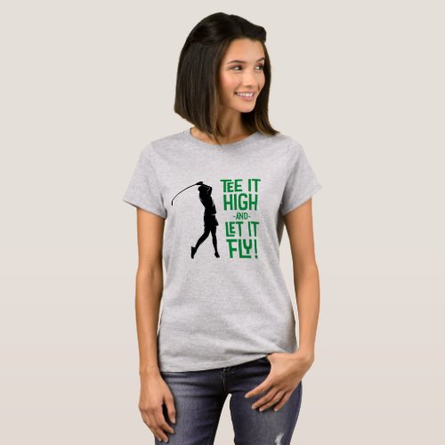 Womens Golfer Golf Humor Funny Sports Cute Quote T_Shirt