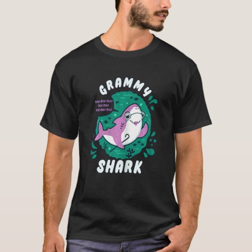 Womens Grammy Shark Matching Family Mothers Day   T_Shirt
