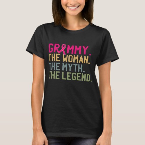 Womens Grammy The Woman The Myth The Legend T_Shirt