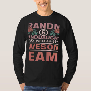 Womens Grandma and granddaughter an awesome team T-Shirt