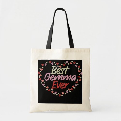 Womens Grandma Mothers Day With Best Gemma Ever Tote Bag
