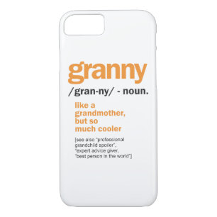 Womens Granny Definition Grandma Gift iPhone 8/7 Case