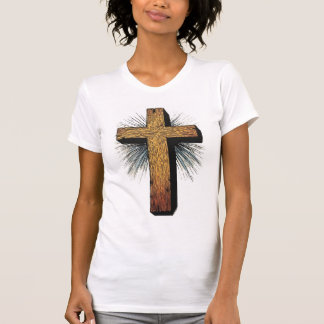 Women's Graphic Christian Cross Tee Shirt