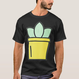 Womens Graphic Tee Little Succulent Cactus Design
