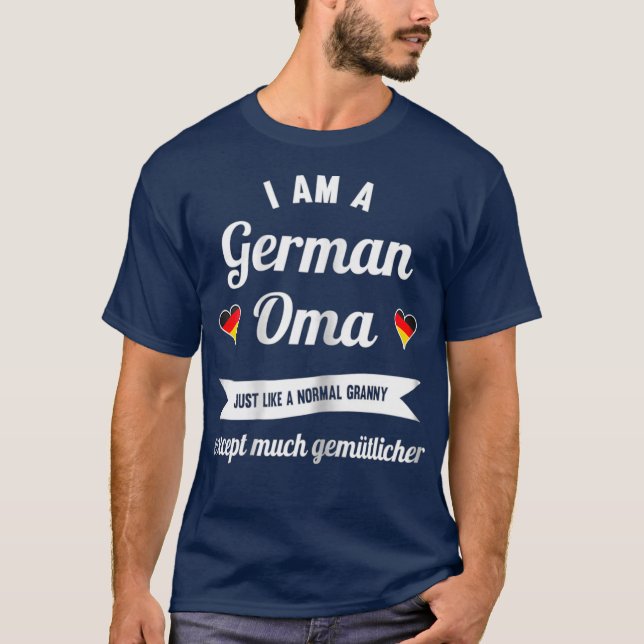 Womens Great Oma  for the best German Granny T-Shirt (Front)