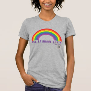 Women's Grey T-Shirt Rainbow Truth