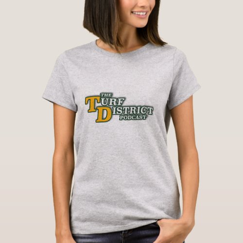 Womens Grey t_shirt with logo
