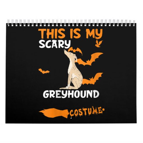 Womens Greyhound Brindle Costume Halloween Lazy Calendar