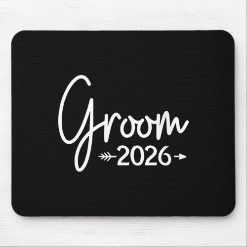 Women's groom est 2026 married wedding bridal mouse pad