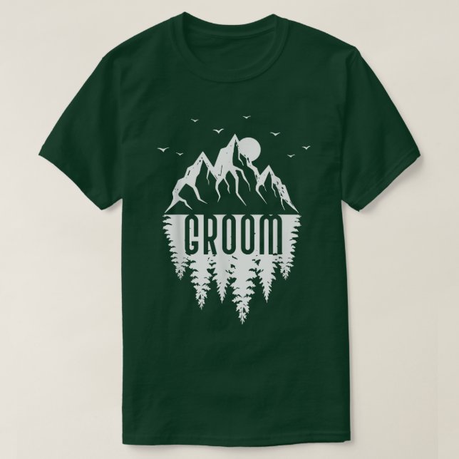 Womens Groom Wedding Bridal Party Lover Nature Hon T-Shirt (Design Front)