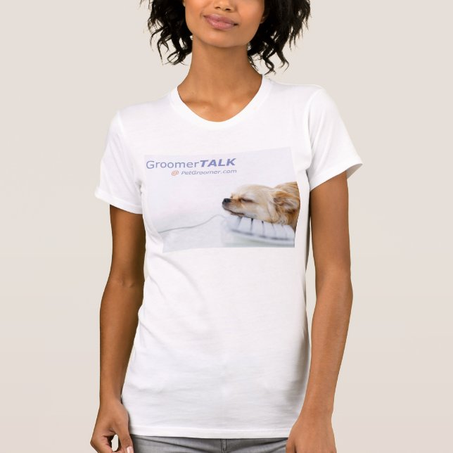 Women's GroomerTALK @ PetGroomer.com T-shirt (Front)