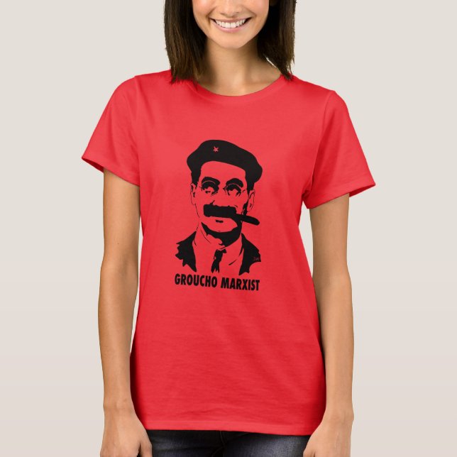 Women's Groucho Marxist T-Shirt (Front)