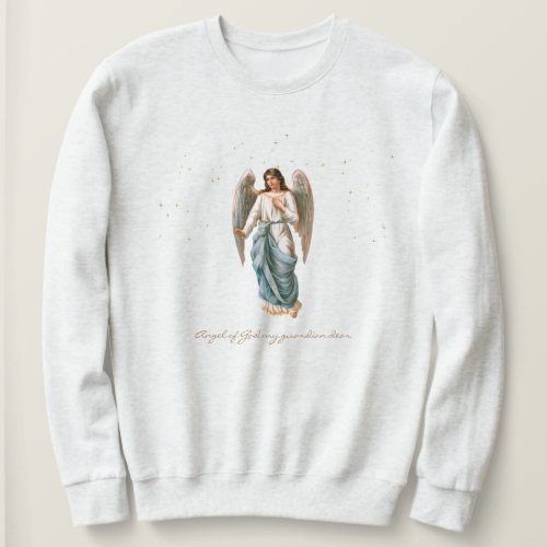 Womens Guardian Angel Sweatshirt Gray