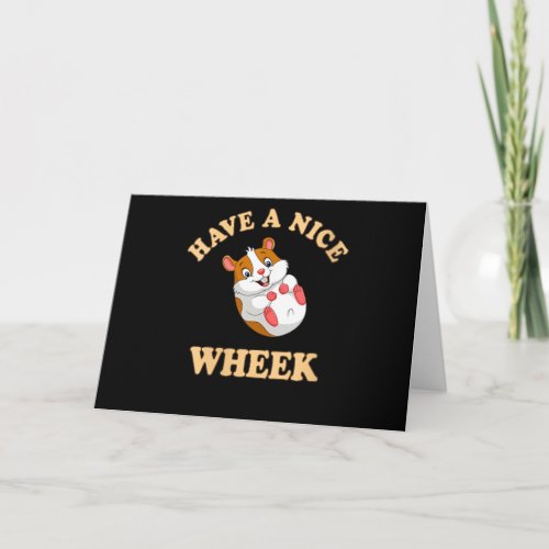 Womens Guinea Pig Cavy Pet Furry Fluffy Wheek Card