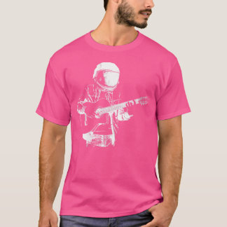 Womens Guitarist Astronaut Instrument - Acoustic G T-Shirt