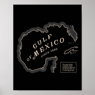 Womens Gulf Of Mexico 1550 Historic Map Poster