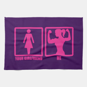 Women's Gym Humor, Does Your Girlfriend Even Lift? Towel