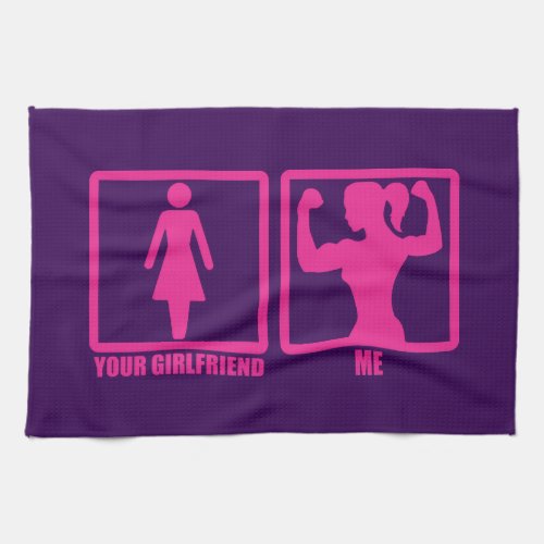 Womens Gym Humor Does Your Girlfriend Even Lift Towel