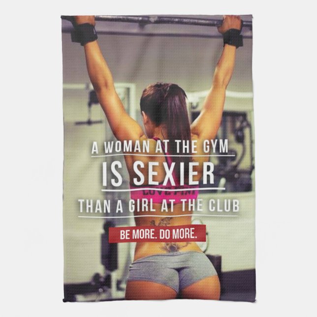 Women's Gym Workout Motivational Towel (Vertical)