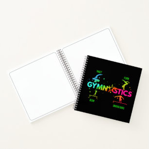 Women's Gymnastics Bars Beam Vault Floor Notebook