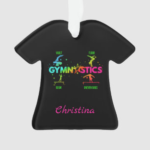 Women's Gymnastics Bars Beam Vault Floor Ornament