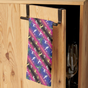 Women's Gymnastics Christmas Tree Kitchen Towel
