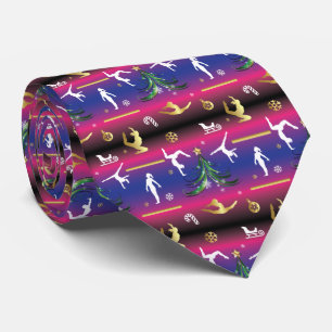 Women's Gymnastics Christmas Tree Neck Tie