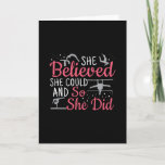 Women's Gymnastics - She Believed She Could Card
