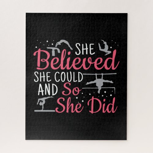Womens Gymnastics _ She Believed She Could Jigsaw Puzzle