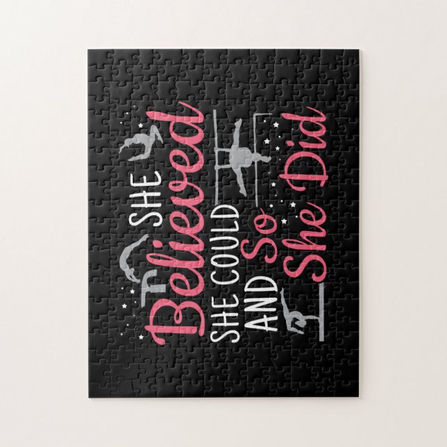 Women's Gymnastics - She Believed She Could Jigsaw Puzzle (Vertical)