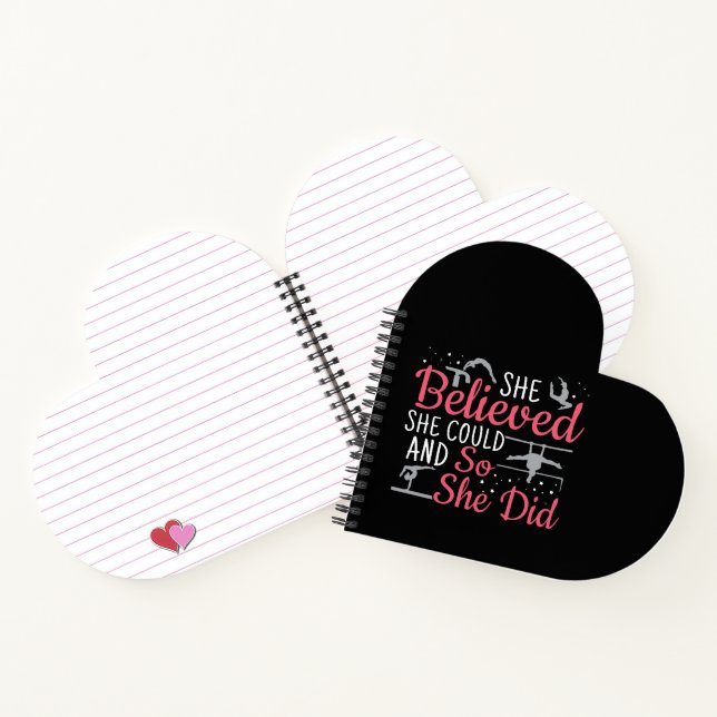 Women's Gymnastics - She Believed She Could Notebook (Inside)