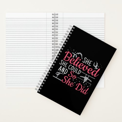 Womens Gymnastics _ She Believed She Could Notebook
