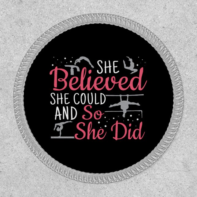 Women's Gymnastics - She Believed She Could Patch (Front)
