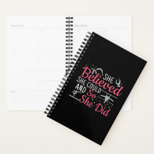 Women's Gymnastics - She Believed She Could Planner