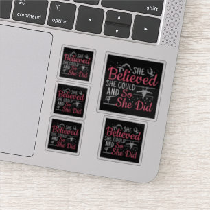 Women's Gymnastics - She Believed She Could Sticker