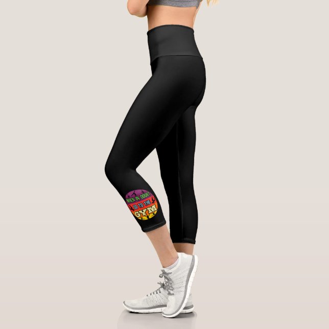 Women's Gymnastics When in Doubt Go to the Gym Capri Leggings (Left)
