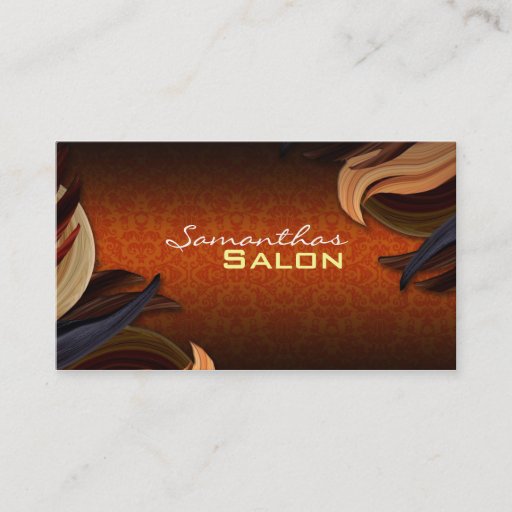 Customizable Women's Hair Business Cards
