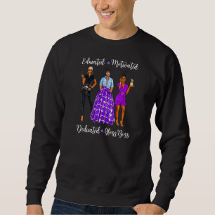 Womens Hairdressing Black Womens Beauty Salon Esth Sweatshirt