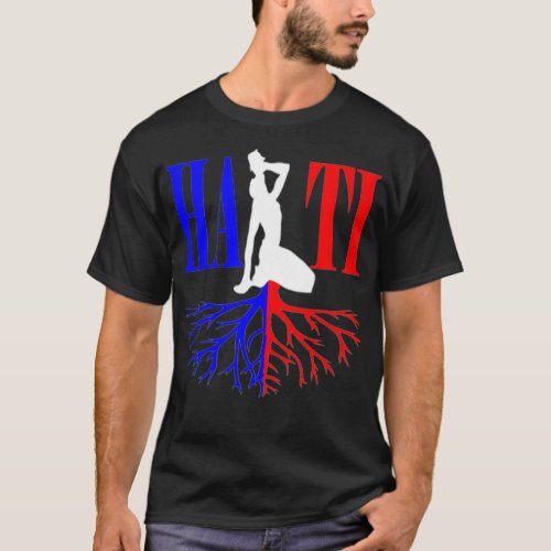 Womens Haitian Roots Pride Haiti Flag Day Independ T_Shirt