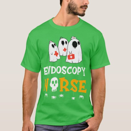 Womens Halloween Endoscopy Nurse Costume Funny RN  T_Shirt